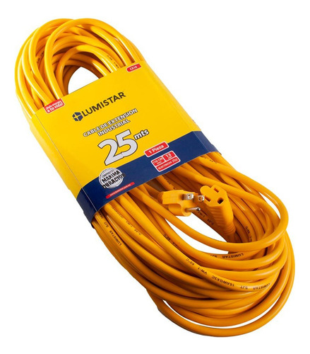 Cable De Extension Industrial  25mts 110-130v 13amp