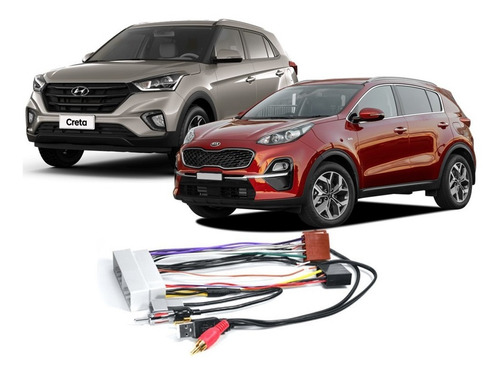 Kit Fácil Chicotes Linha Hyundai E Kia 2017 A 2020