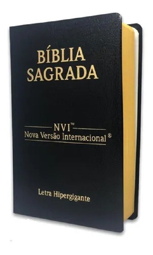 Biblia Nvi Masculina Feminina Preta Letra Grande Gigante