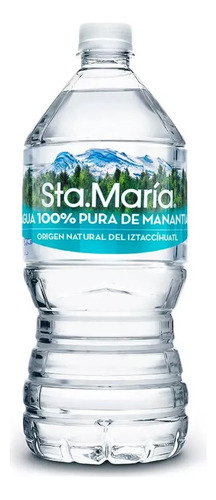 Agua De Manantial Sta. María 12 Botellas De 1 Litro C/u