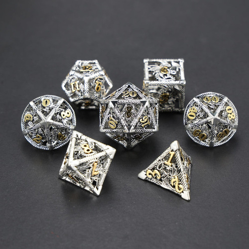 L 7 Piezas De Dados Poliédricos, Accesorios De Casino,