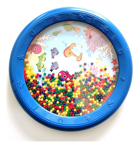 Percusión De Plástico Bead Ocean Drum Con Sonido Suave Y Edu