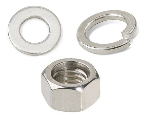 Kit Tornillo Hexagonal Inox. Nc 1/4'' X 6'' (10 Pzs)