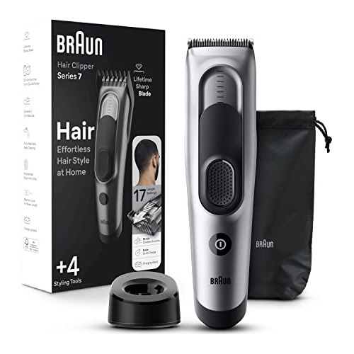 Cortadora De Pelo Braun Para Hombre, Serie 7 7390, Pinza Par