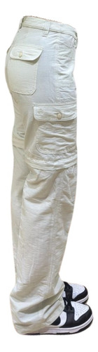 Pantalon Cargo Desmontable Dama Trekking - Gaucho Natural 42