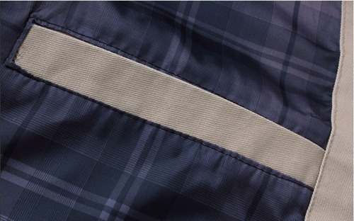 A Chaqueta Informal De Algodón Con Cremallera Y Cuello Alto