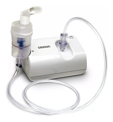 Nebulizador a pistón Omron NE-C801 silencioso, compacto y liviano