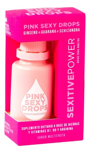 Gotas Afrodisiacas Naturales Para Mujer Pink Sexy Drops 20ml