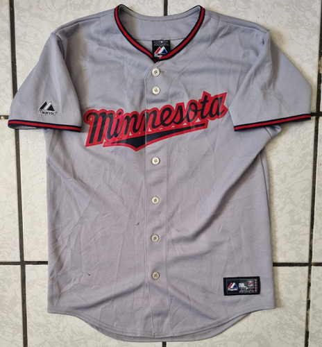 Jersey Minnesota Twins Mlb Majestic Local Joe Mauer S (Usado)