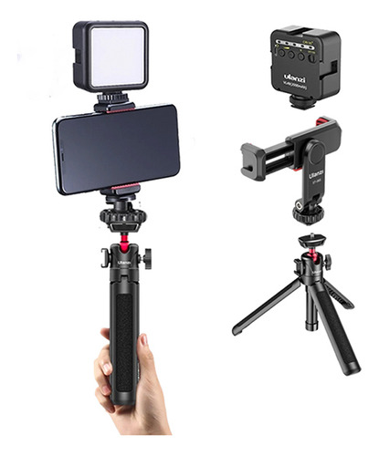 Kit De Filmacion Ulanzi Tripodemt-16+luz Vl-49+soportest-06s