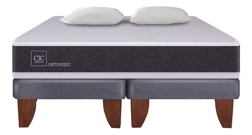 Cama Europea King Cic Ortopedic + Almohadas