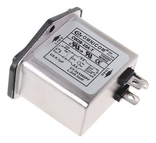 Cw2b-10a-t Emi Power Filter Línea De Enchufe Monofásico