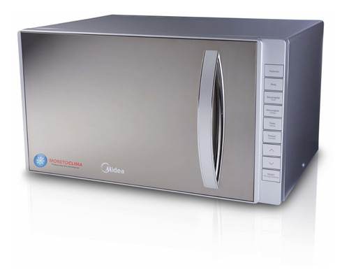 Imagen 1 de 5 de Microondas Midea 23lt Mirror Gris Mmp 23 Gabv