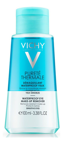 Desmaquillante bifásico Vichy Pureté Thermale Waterproof para piel ojos sensibles por unidad - volumen de la unidad de 100mL