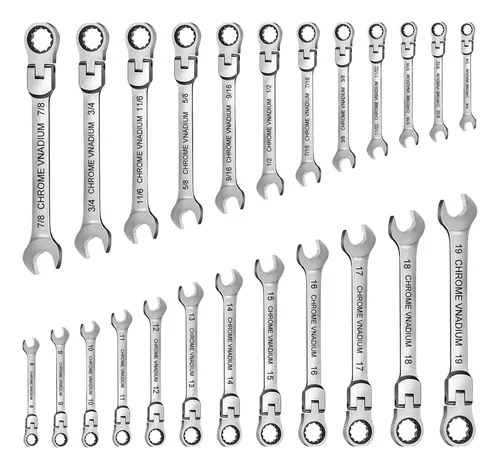 comprar Juego De Llaves De Trinquete De Cabeza Flexible De 24 Piezas