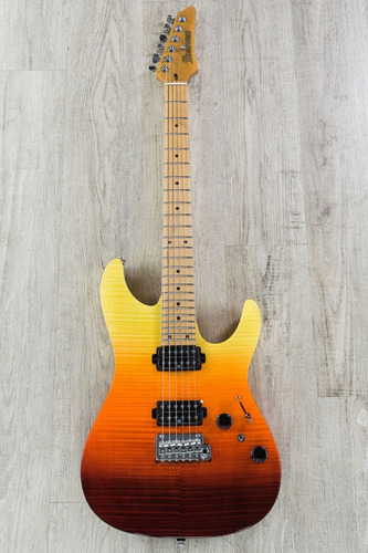 Ibanez Az242f Premium Flame Maple Top Tequila Sunrise+case