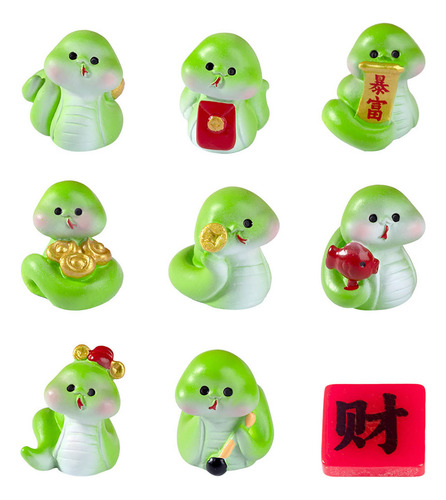Djzh Sroje Figura De Serpiente En Miniatura De Resina De E
