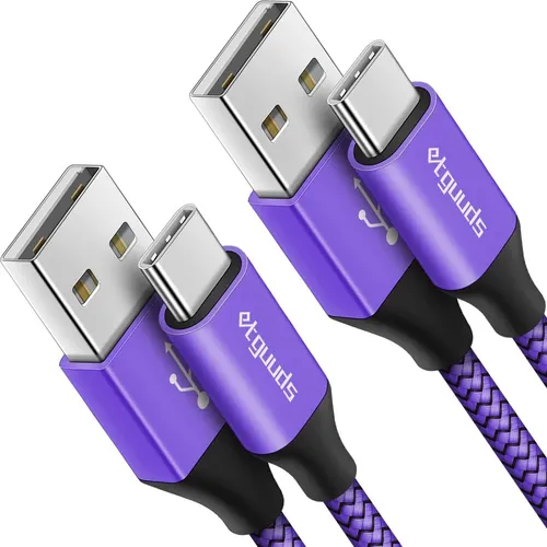 Cable Usb C Morado Etguuds De Carga Rapida De 3.3 Pies, P...
