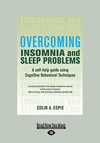 Book : Overcoming Insomnia A Self-help Guide Using Cognitiv