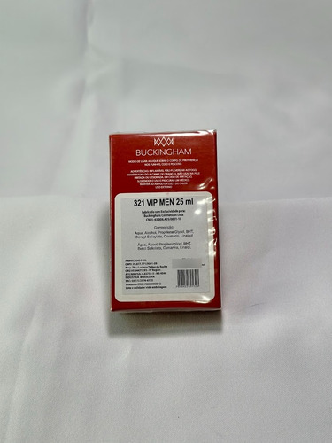 Perfume Buckingham 321 Vip Men 100ml Sofisticado E Alta Fixação