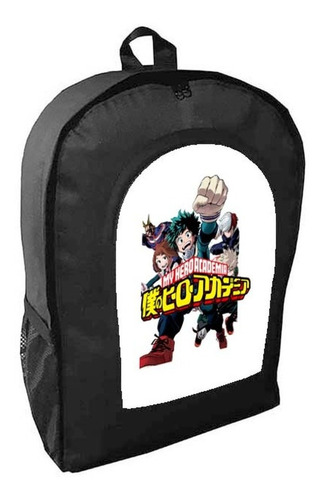 Mochila Negra My Hero Academia Adulto / Escolar K10