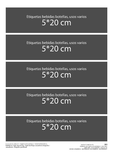 Etiquetas Bebidas Animal Print Cebra Bg21