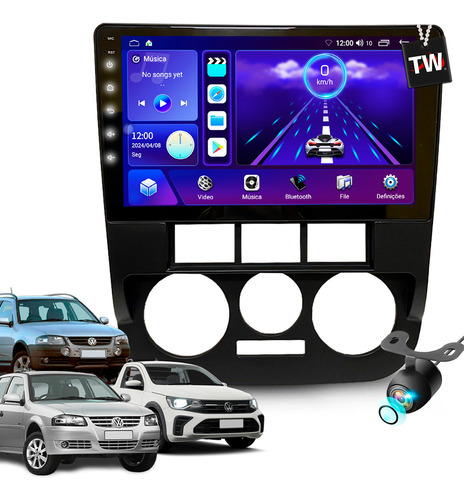 Central Multimídia Gol G4 Saveiro Parati 2005 À 2014 Android Cor Volkswagen Parati G4 2005 À 2014