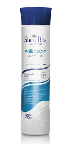 Imagem 1 de 1 de Shampoo Shine Blue Anticaspa 300ml