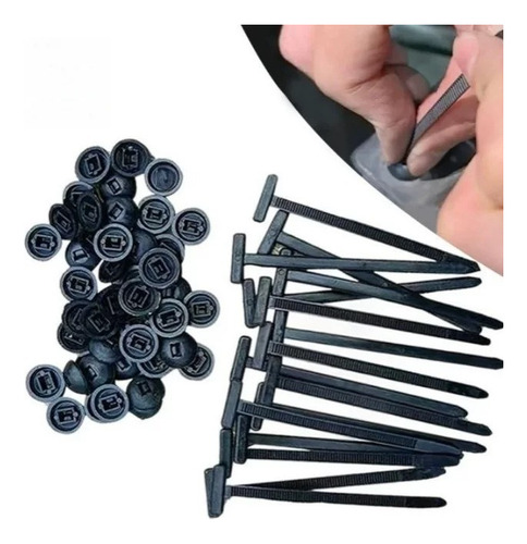 Nylon Universal Cable Tie Buckle, Reusable Nylon Zip Ties 50 Piezas