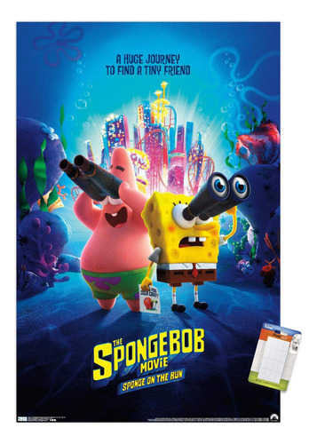 Spongebob Movie: Sponge On The Run-key Art Wall Poster,...