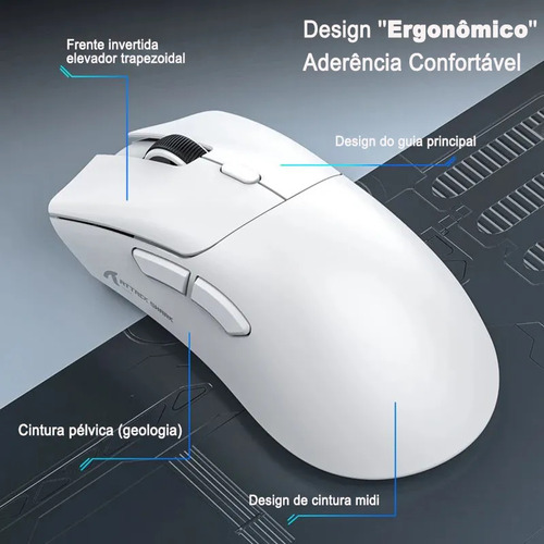 Mouse Para Jogos Attack Shark R1 De 18.000 Dpi, Paw3311, Mod