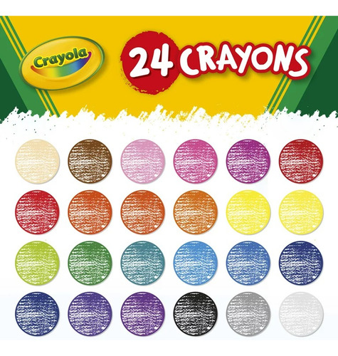 Crayola 24 Crayones Crayola Cores De Giz De Cera 24 Cores Non Toxic Express