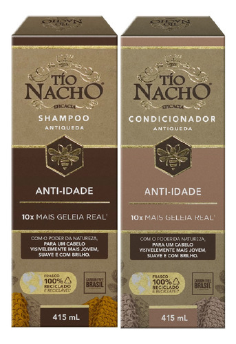 Tio Nacho Anti-idade Kit Shampoo E Condicionador 415ml