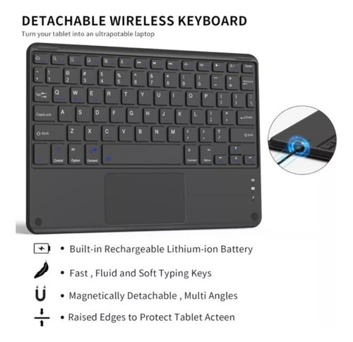 Funda + Teclado Touchpad Español Para iPad Air 11 M3 2025