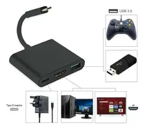 Comprar Adaptador Convertidor Usb 3.1 Tipo C 3.0 X Hdmi 4k Usb 3 En 1 Convertidor Adaptador Hdmi Ecomlab Entrada Tipo C Entrada C Convertidor Vga A Hdmi Jeeyee