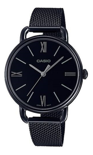 Reloj Casio Ltp-e414mb 100% Metal Black Cristal Duro Wr