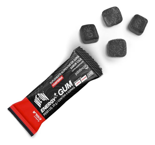 Energy Gum Goma Carboidrato Cola Cafeina - Kit 4u - We On Sabor Caramelo