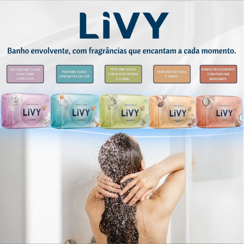 Sabonete Livy Algodão 6 Barras De 85gr