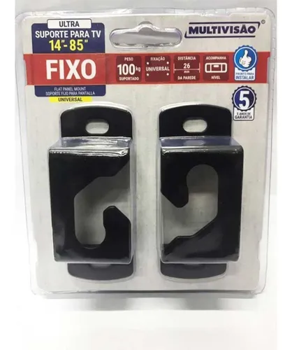 Suporte Parede Universal Fixo Tv 14 A 85 Com Nível Slim