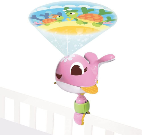 Proyector Movil Para Bebes Diseño Ballena  Tiny Love Rosa