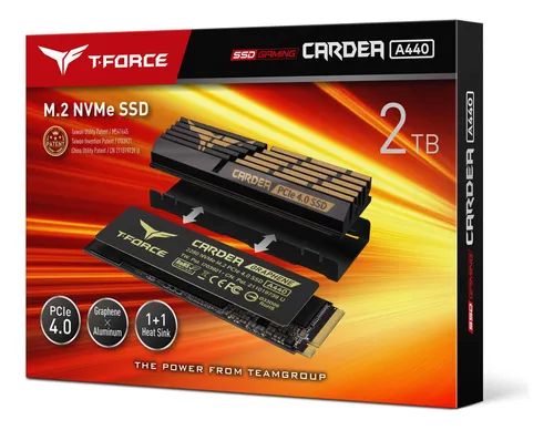 Disipador Térmico De Aluminio Teamgroup T-force A440 De 2 Tb