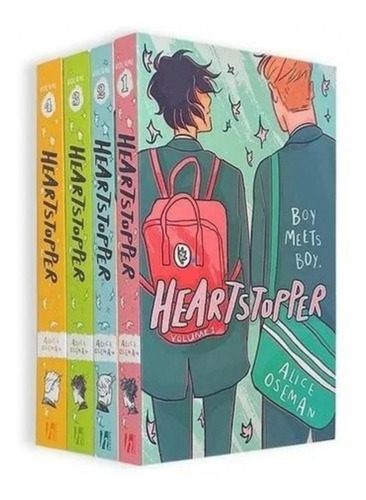 Libros Heartstopper Pack De 4 Tomos - Original