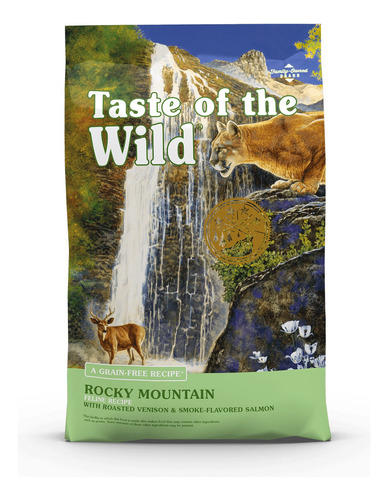 Alimento Taste of the Wild Rocky Mountain Feline para gato sabor venado asado y salmón ahumado en bolsa de 500g