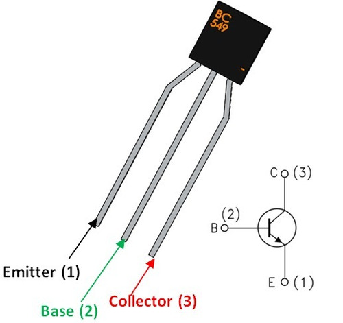 TO-92 BC489A alta corriente Transistor NPN 