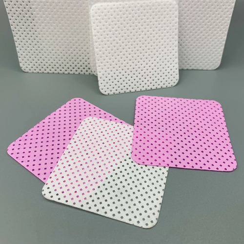 100 Toallitas De Papel Y Algodón Para Eliminar Pegamento Par