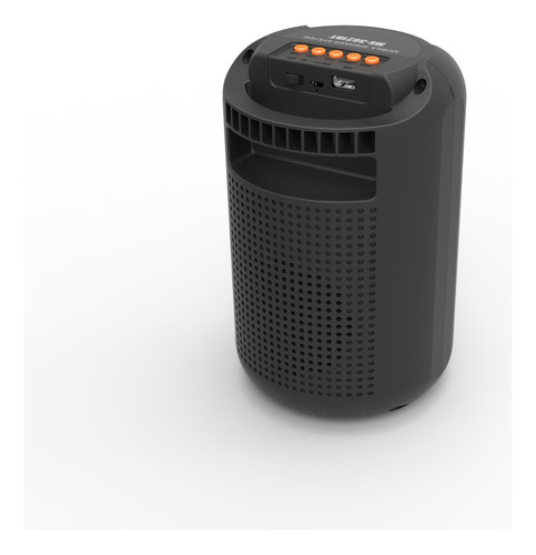 Ms-3621 Bocina Inalámbrica Bluetooth Portátil Con Rgb, Radio Color Negro