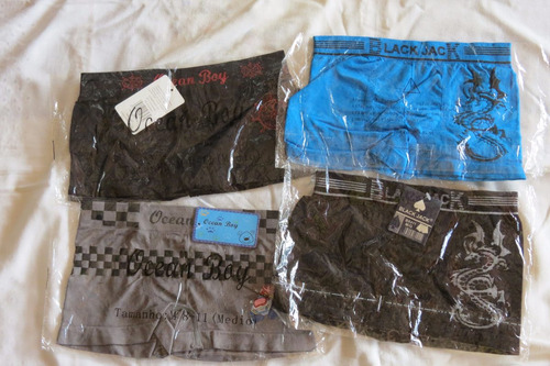 Lote Com 4 Cuecas Boxer T 8 Anos