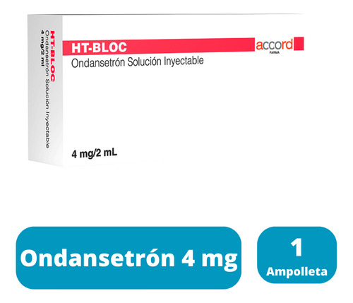 Ondansetrón 4 Mg Solución Inyectable Ht Bloc 1 Ampolleta