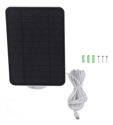 Panel Solar Portátil De 4 W Y 5 V Para Cámara De Seguridad B