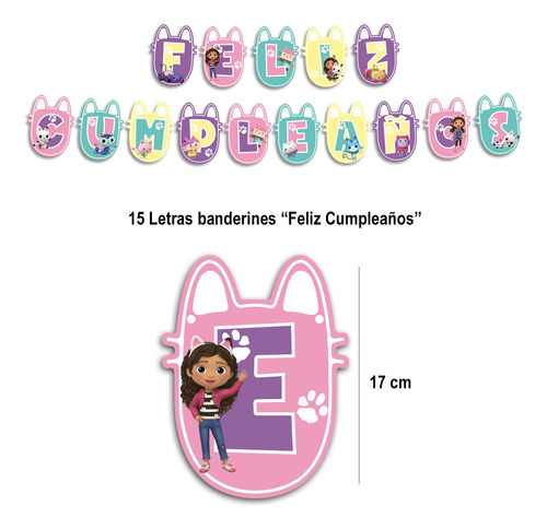 Set Cumpleaños Completo Temáticos Varios Diseños Infantiles Variado Gaby Casa De Muñecas